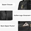 Kattee Leather Purses and Handbags for Women Medium Top-handle Tote Bag Satchel Shoulder Bags(Black)