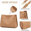 Kattee Leather Purses and Handbags for Women, Small Crossbody Bags for Women, Top Handle Hobo Shoulder Bag with 2 Straps(Light Tan)