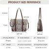Kattee Leather Tote Bags for Women, Purses and Handbags Shoulder Crossbody Bag Work Large(Dark Brown)