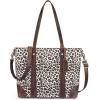 Kattee Leather Tote Bags for Women, Purses and Handbags Shoulder Crossbody Bag Work Large(Dark Brown)