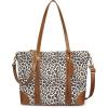 Kattee Leather Tote Bags for Women, Purses and Handbags Shoulder Crossbody Bag Work Large(Light Brown)