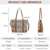 Kattee Leather Tote Bags for Women, Purses and Handbags Shoulder Crossbody Bag Work Large(Light Brown)