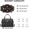Kattee Small Leather Purses and Handbags for Women, Soft Crossbody Bag Trendy Top Handle Shoulder Bag(Black)