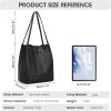 Kattee Women Soft Leather Totes Shoulder Bag Purses and Handbags with Top Magnetic Snap Closure(Black)