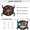 Kattee Women Soft Leather Totes Shoulder Bag Purses and Handbags with Top Magnetic Snap Closure(Black)
