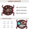 Kattee Women Soft Leather Totes Shoulder Bag Purses and Handbags with Top Magnetic Snap Closure(Wine Red)