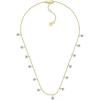 Fossil Women’s Gold-Tone Stainless Steel Pendant Chain Necklace for Women(Gold Evil Eye)