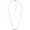 Fossil Women’s Gold-Tone Stainless Steel Pendant Chain Necklace for Women(Gold Heritage D-Link Glitz Chain)