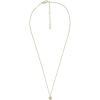 Fossil Women’s Gold-Tone Stainless Steel Pendant Chain Necklace for Women(Gold Heritage Glitz Crest)
