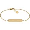 Fossil Women’s Plated Stainless Steel Engravable Personalized Gift Bracelet for Women(Gold Sadie ID Bar)