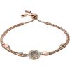 Fossil Women’s Rose Gold-Tone Stainless Steel Chain or Beaded Bracelet for Women(Rose Gold Gray Mother of Pearl)