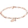 Fossil Women’s Rose Gold-Tone Stainless Steel Chain or Beaded Bracelet for Women(Rose Gold Moonstone)