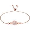 Fossil Women’s Rose Gold-Tone Stainless Steel Chain or Beaded Bracelet for Women(Rose Gold Mosaic Disc)
