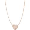 Fossil Women’s Rose Gold-Tone Stainless Steel Pendant Chain Necklace for Women(Rose Gold Mosaic Heart)