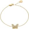 Fossil Women’s Stainless Steel Chain Bracelet(Gold Glitz Sutton Butterfly)