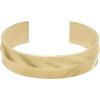 Fossil Women’s Stainless Steel Gold-Tone Bangle Bracelet(Gold Harlow Linear Texture Cuff)