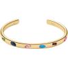 Fossil Women’s Stainless Steel Gold-Tone Bangle Bracelet(Gold/Stone)