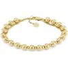 Fossil Women’s Stainless Steel Gold-Tone Beaded Bracelet(Gold Beaded)