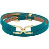 Fossil Women’s Stainless Steel and Genuine Leather Bracelet for Women(D-Link Blue)