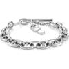 Fossil Women’s Sterling Silver or Silver-Tone Stainless Steel Chain Bracelet for Women(Heritage D-Link Chain)