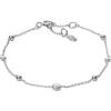 Fossil Women’s Sterling Silver or Silver-Tone Stainless Steel Chain Bracelet for Women(Silver Bead)