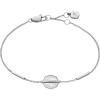 Fossil Women’s Sterling Silver or Silver-Tone Stainless Steel Chain Bracelet for Women(Silver/MOP Chain)