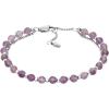 Fossil Women’s Sterling Silver or Silver-Tone Stainless Steel Chain Bracelet for Women(Silver-Tone/Amethyst)