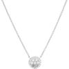Fossil Women’s Sterling Silver or Silver-Tone Stainless Steel Pendant Chain Necklace for Women(Silver Mosaic Disc)