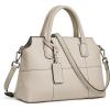 Kattee Genuine Leather Handbags for Women, Soft Hobo Satchel Shoulder Crossbody Bags Ladies Purses(Beige)