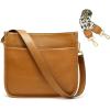 Kattee Leather Crossbody Bags for Women, Fashion Shoulder Purse, Hobo Handbags with Adjustable Strap(Brown)
