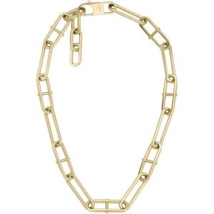 Fossil Women’s Gold-Tone Stainless Steel Pendant Chain Necklace for Women(Heritage Gold Link)
