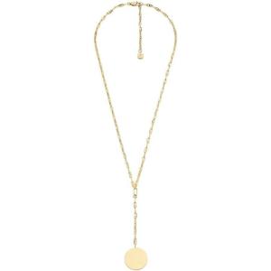 Fossil Women’s Gold-Tone Stainless Steel Pendant Chain Necklace for Women(Heritage Y-Pendant)