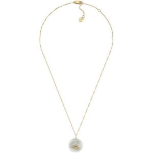 Fossil Women’s Gold-Tone Stainless Steel Pendant Chain Necklace for Women(Sutton MOP Evil Eye)