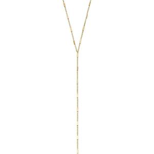 Fossil Women’s Gold-Tone Stainless Steel Pendant Chain Necklace for Women(Y-Link)