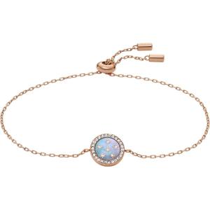 Fossil Women’s Rose Gold-Tone Stainless Steel Chain or Beaded Bracelet for Women(Rose Gold MOP Pendant)