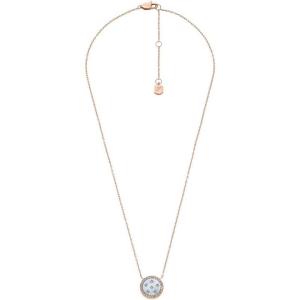 Fossil Women’s Rose Gold-Tone Stainless Steel Pendant Chain Necklace for Women(Rose Gold MOP Pendant)