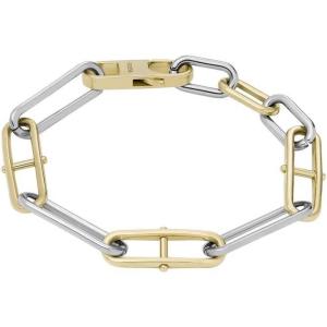 Fossil Women’s Stainless Steel Chain Bracelet(Heritage Two Tone)
