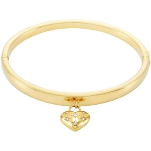 Fossil Women’s Stainless Steel Gold-Tone Bangle Bracelet(Gold Sadie Heart)