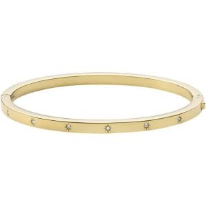 Fossil Women’s Stainless Steel Gold-Tone Bangle Bracelet(Gold Star Glitz Bangle)