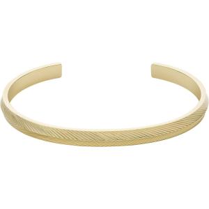 Fossil Women’s Stainless Steel Gold-Tone Bangle Bracelet(Harlow Gold Linear Bangle)