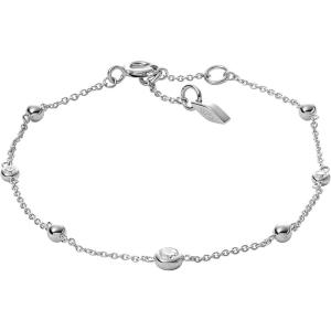 Fossil Women’s Sterling Silver or Silver-Tone Stainless Steel Chain Bracelet for Women(Silver Bead)