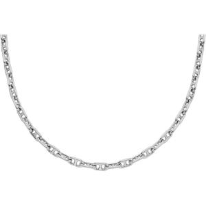 Fossil Women’s Sterling Silver or Silver-Tone Stainless Steel Pendant Chain Necklace for Women(Heritage Chain)