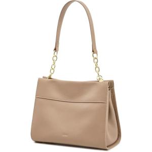 Kattee Leather Purses and Handbags for Women, Small Crossbody Bags for Women, Top Handle Hobo Shoulder Bag with 2 Straps(Khaki)