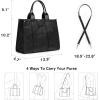 Kattee Leather Tote Bag for Women, Women’s Purses and Handbags with Adjustable Strap