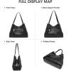 Kattee Women Genuine Leather Totes Shoulder Bag Satchel Purses and Handbags 2Pcs Set