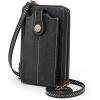 Kattee Phone Purse for Women, Small Crossbody Bags for Women, Vegan Leather Wristlet Wallets Phone Bag with RFID Blocking