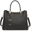 Kattee Women Soft Genuine Leather Satchel Bags Top Handle Crossbody Purses and Handbags