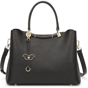 Kattee Women Soft Genuine Leather Satchel Bags Top Handle Crossbody Purses and Handbags