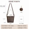 Kattee Leather Purses and Handbags for Women, Shoulder Tote Bucket Bags, Crossbody Pocketbook with Coin Pouch