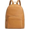 Kattee Leather Backpacks for Women,Fashion Multi-fuction Bag with Card Zipper Bag Attached at the Back for Travel Work Shopping and School, Black(Brown)